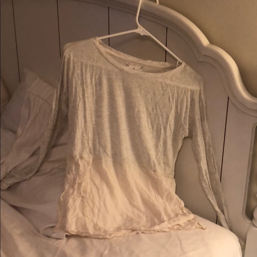 Grey and white Lou and grey long sleeve shirt